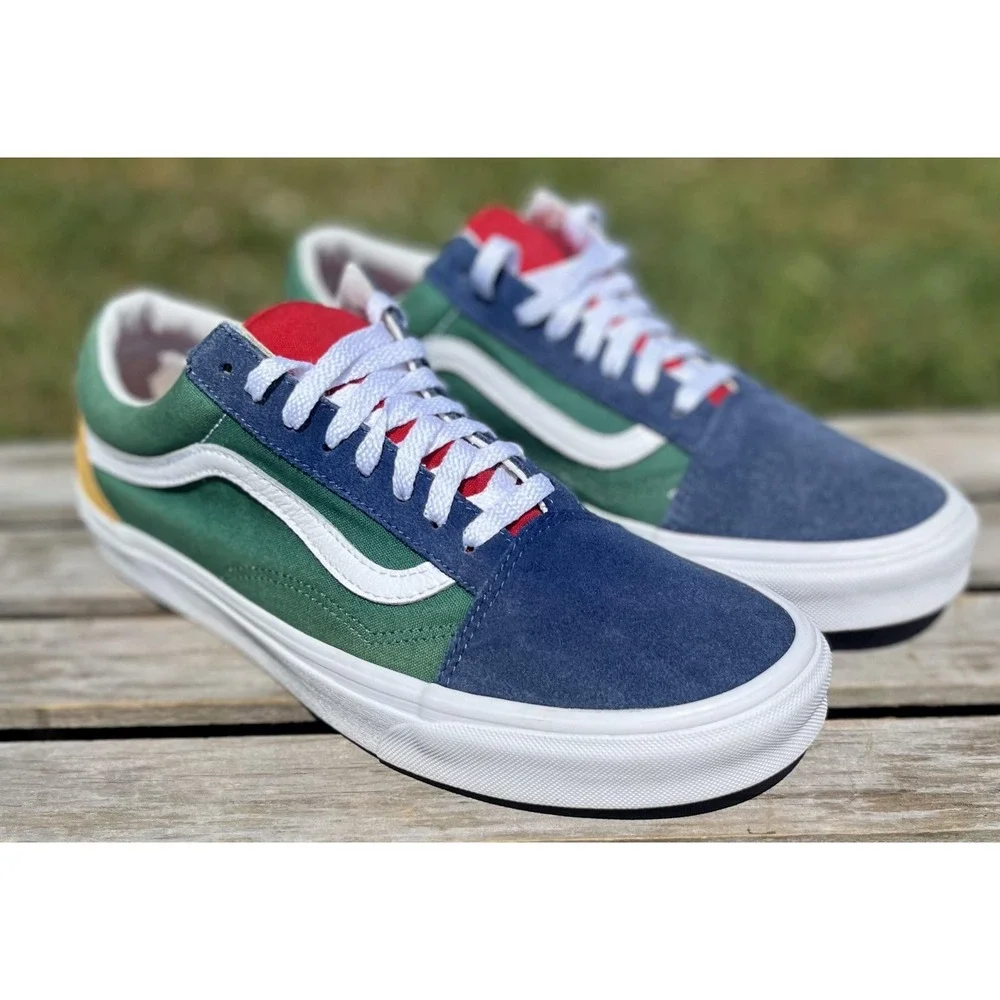 Vans Old Skool Shoes Mens Size 9.5 Skate Canvas Sneakers Classic Low Top Casual‎